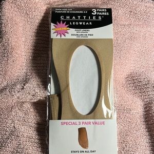 Spandex Foot liners 3 pair